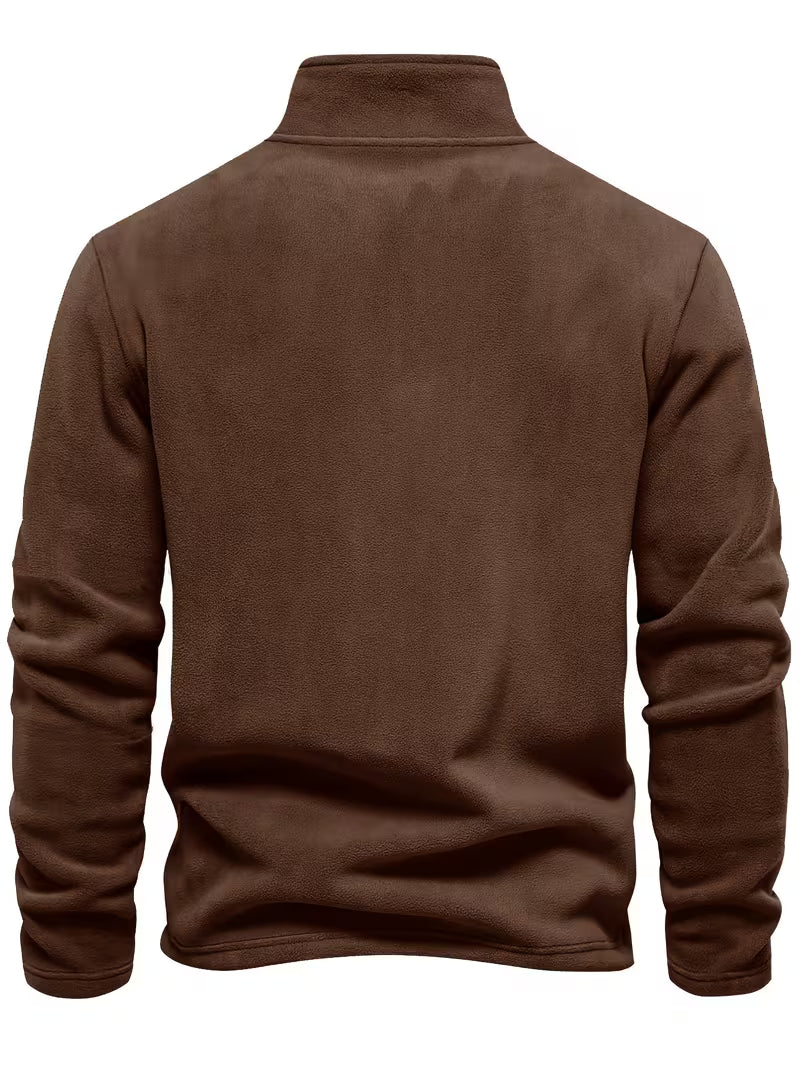 Matteo - Moderne Fleece Rits Trui