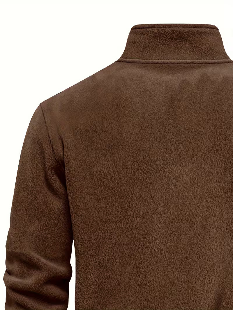 Matteo - Moderne Fleece Rits Trui