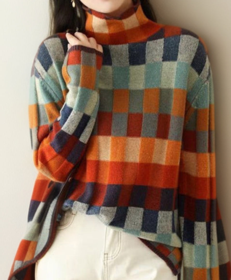 Linda - Stijlvolle Vintage Geruite Coltrui