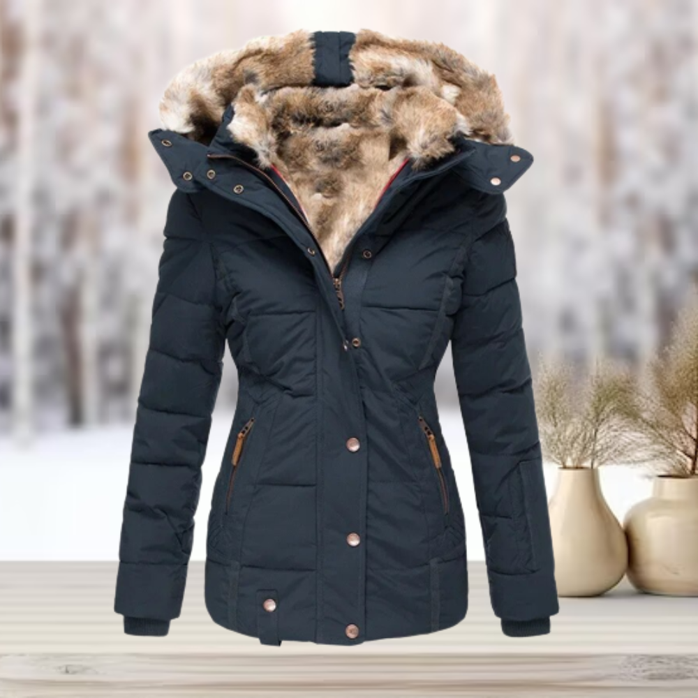 Eulalia - Luxe Winterjas met Bont en Capuchon