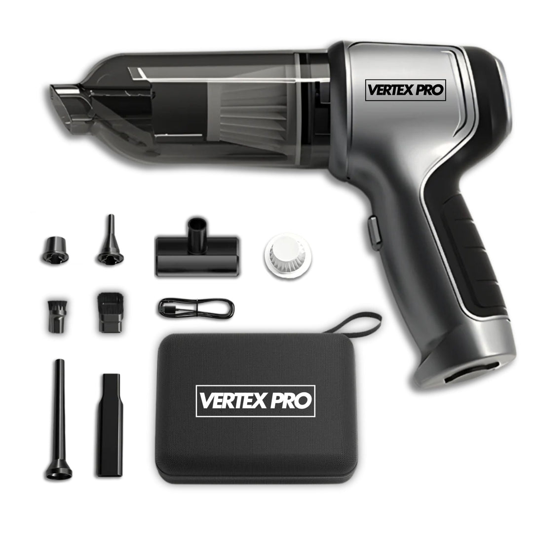 Vertex Pro – Krachtige 2-in-1 stofzuiger en bladblazer voor auto en huis