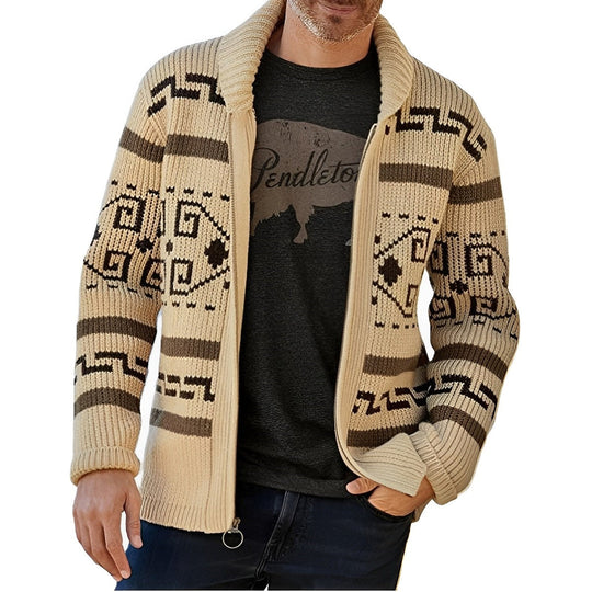 Lucas - Vest Gebreid Vintage Stijl Heren