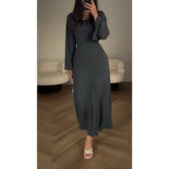 Elysia | Gebreide Maxi Jurk Dames