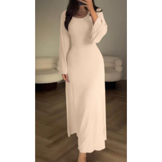 Elysia | Gebreide Maxi Jurk Dames