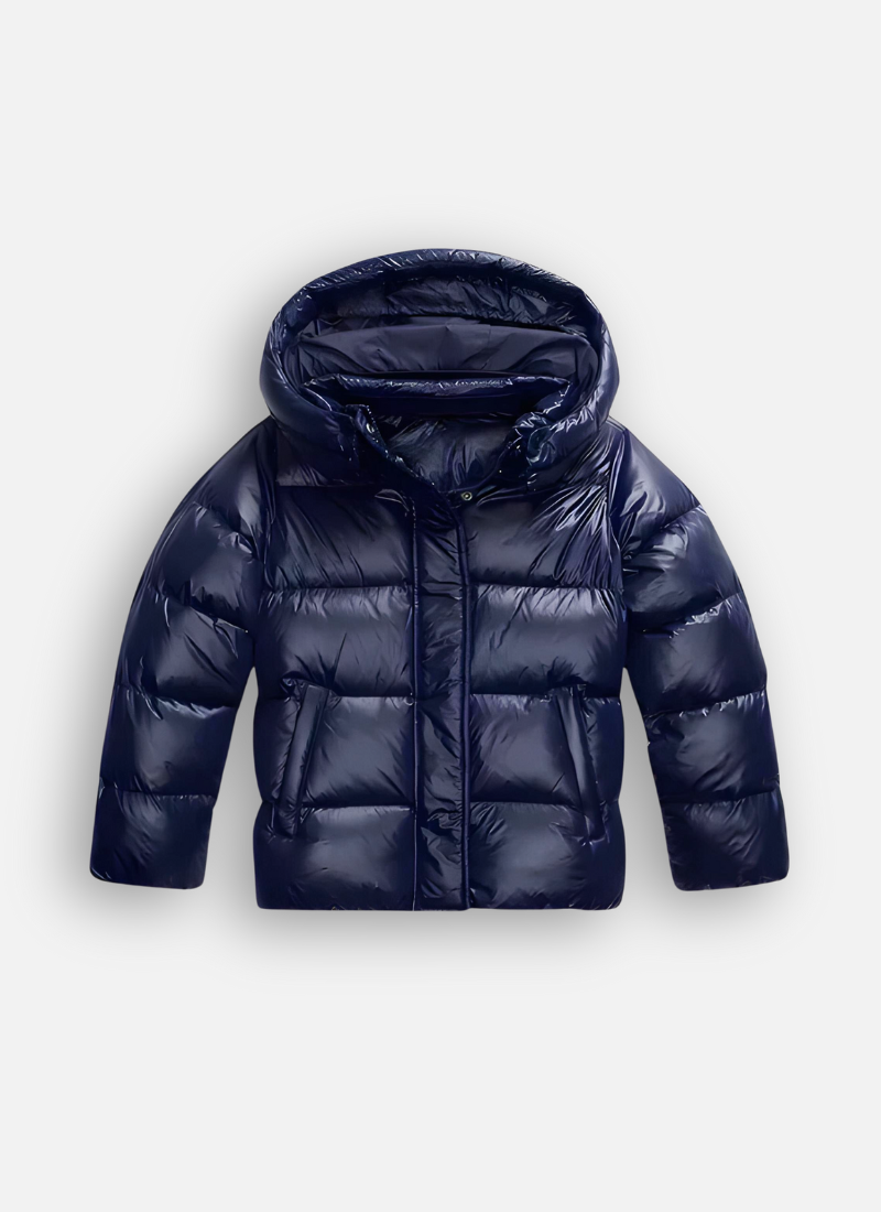 Marlies | Stijlvolle Warme Glanzende Korte Winterjas