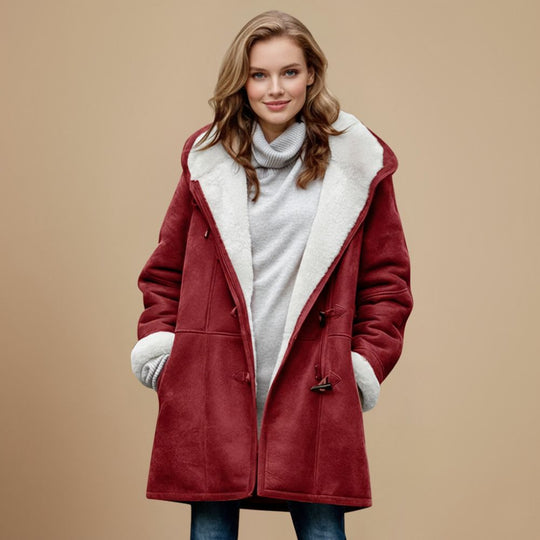 Sophie | Elegante Warme Teddy Gevoerde Duffelcoat