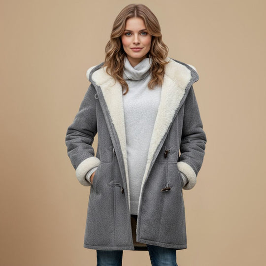 Sophie | Elegante Warme Teddy Gevoerde Duffelcoat