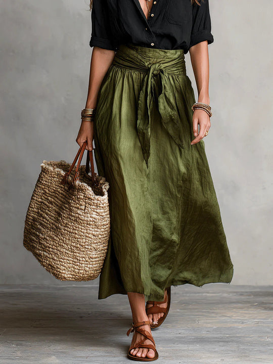 2-delige Set Dames Blouse En Midi Rok - Chloe