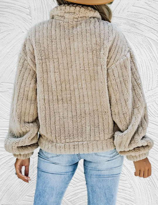 Melanie - Stijlvolle Korte Teddy Winterjas