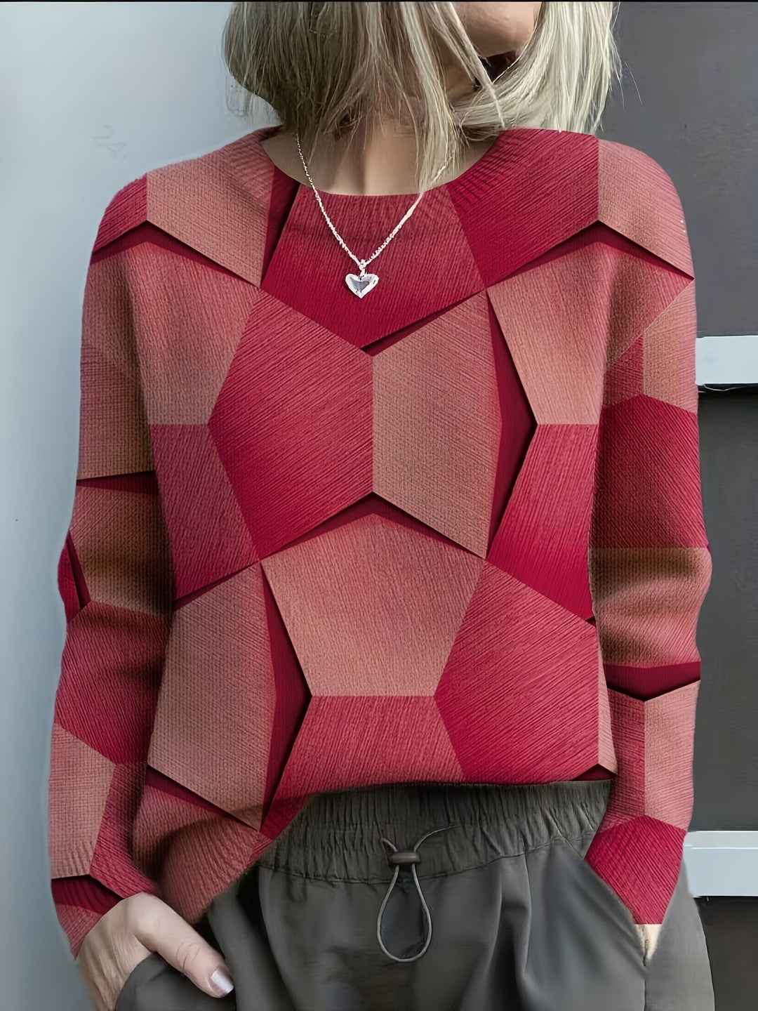 Petra - Stijlvolle Ronde Hals Sweater