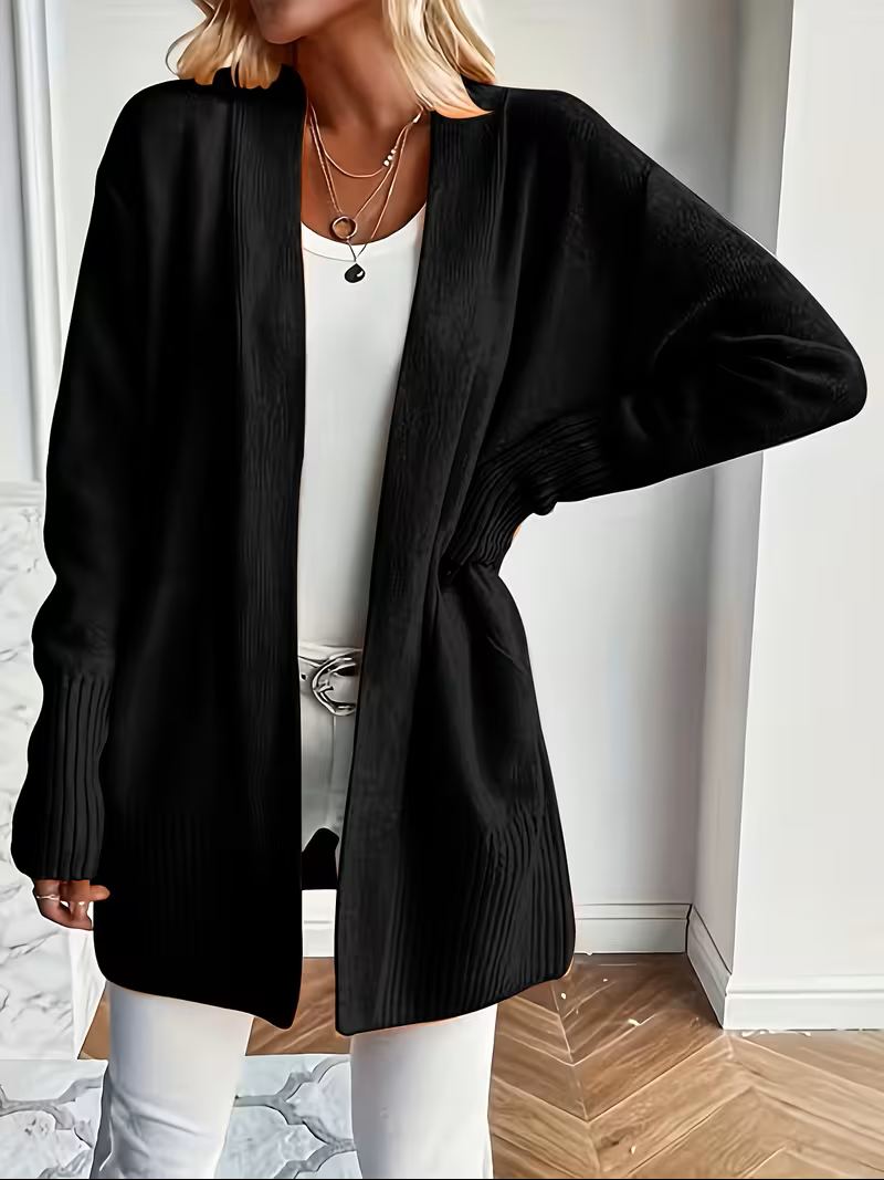 Ellen - Elegant Oversized Ribgebreid Vest