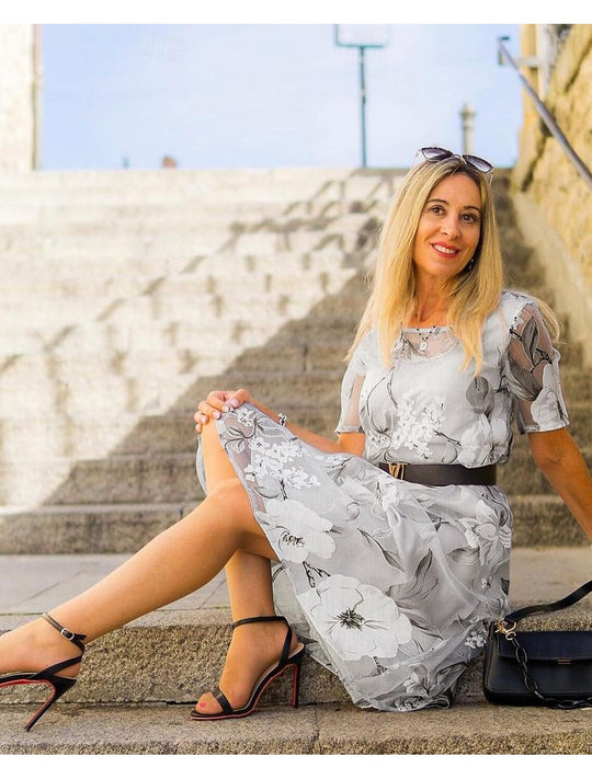 Maxi Galajurk Dames Romantisch Elegant - Bibi