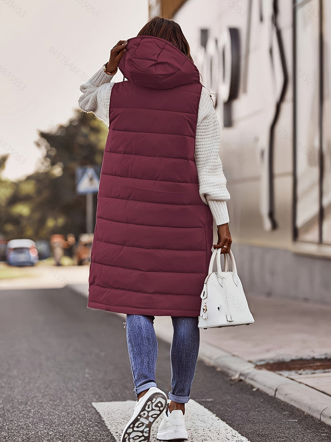Kate - Stijlvol Lang Gewatteerd Gilet