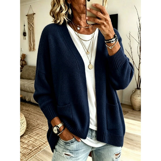 Nathalie - Stijlvol Oversized Gebreid Vest