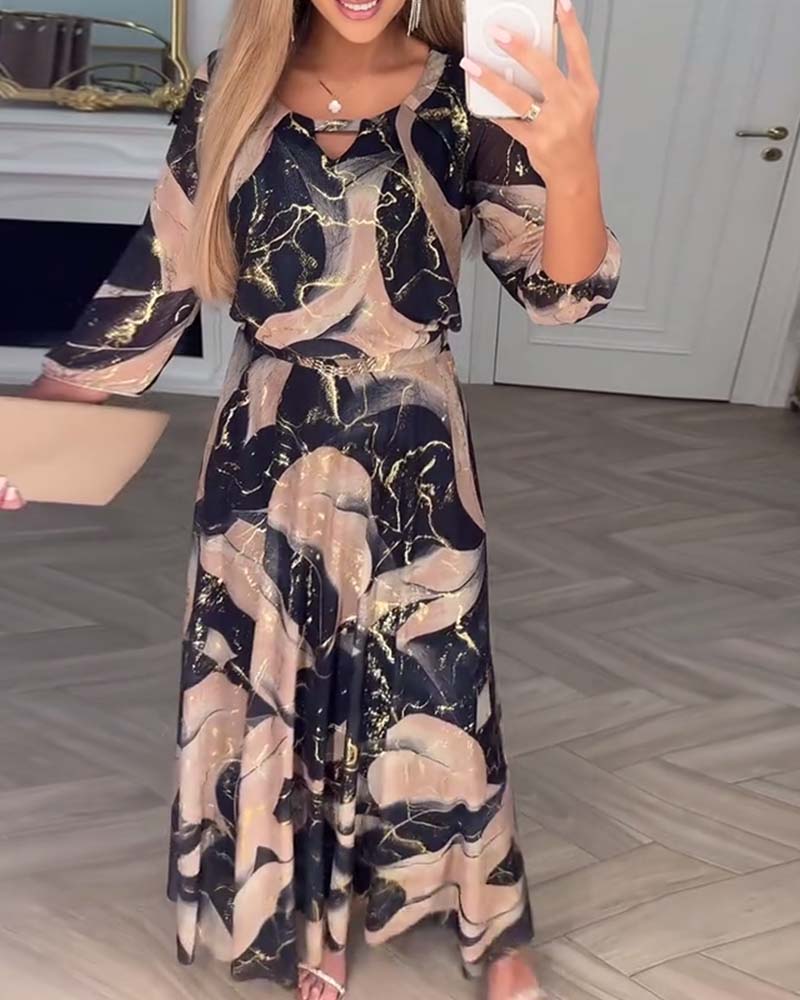 Vivian - Elegante Maxi Jurk met Ceintuur