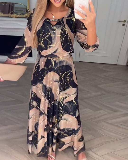 Vivian - Elegante Maxi Jurk met Ceintuur