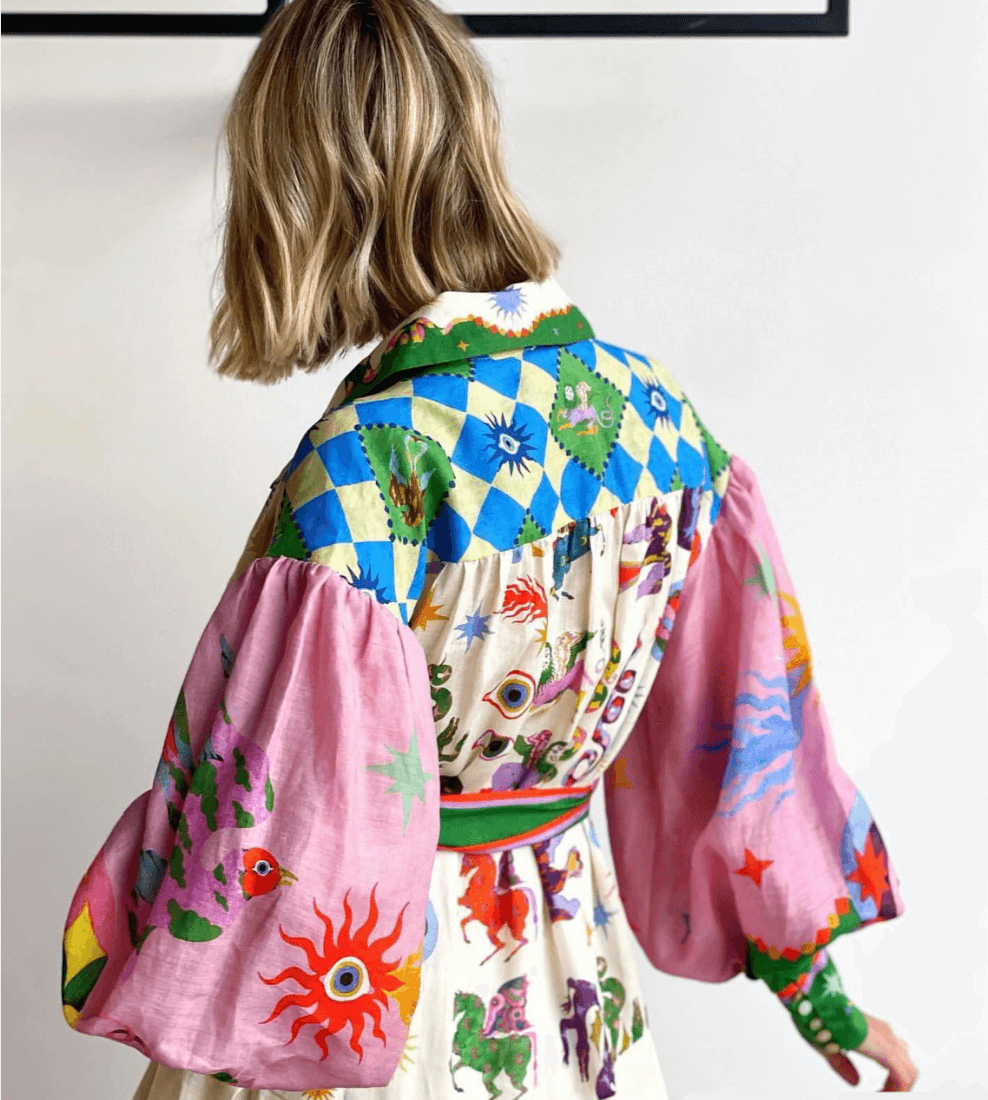 Annet - Kleurrijke Maxi Jurk met Print