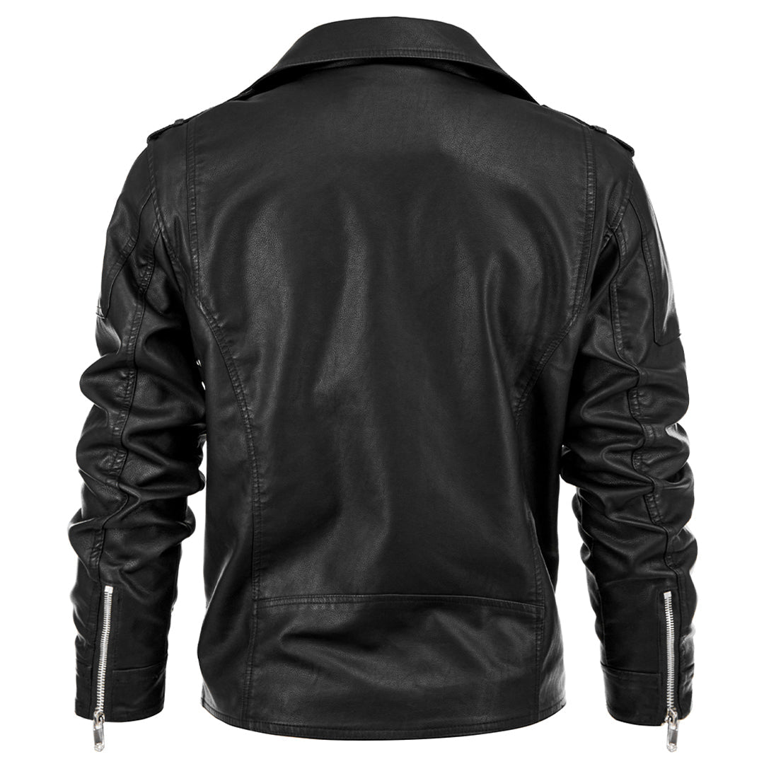 Theo - Stijlvolle Vintage Leren Motorjas