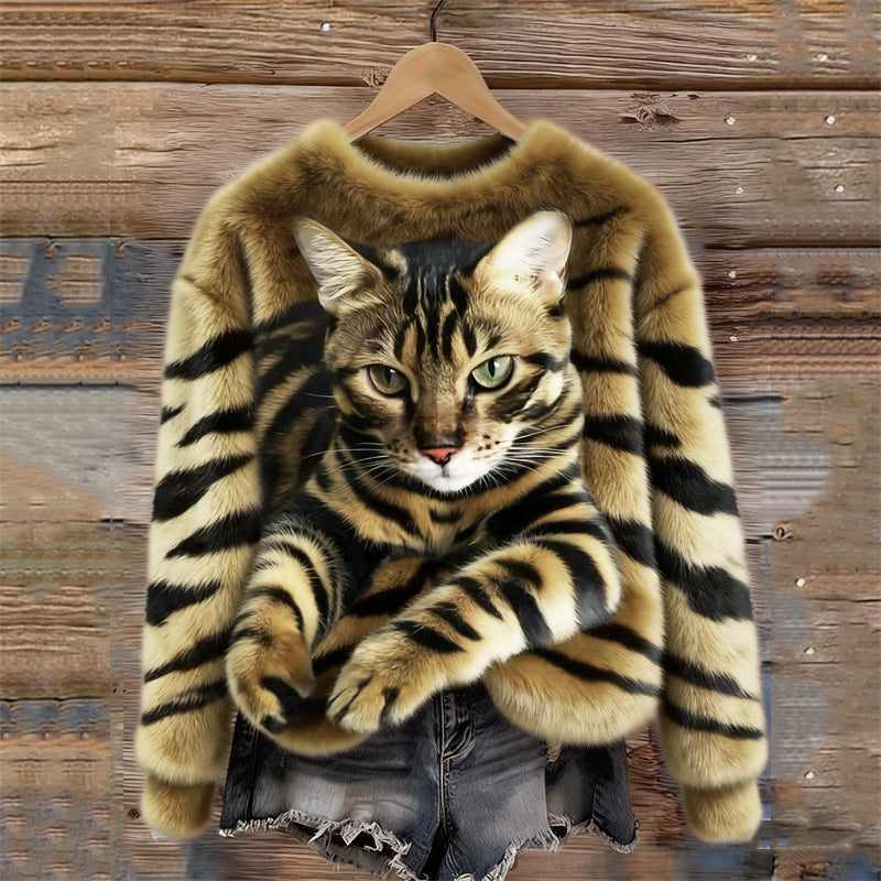 Manon - Stijlvolle Oversized Ronde Hals Sweater