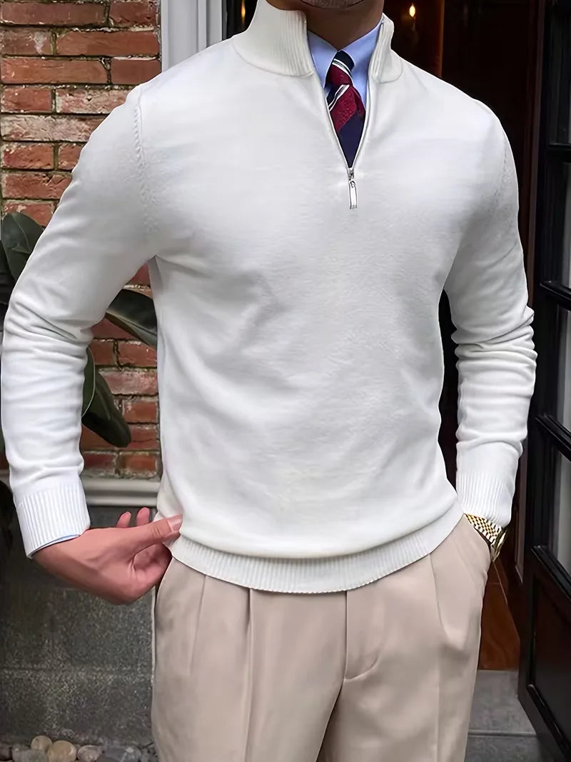 Francesco - Elegante Lange Mouw Rits Coltrui