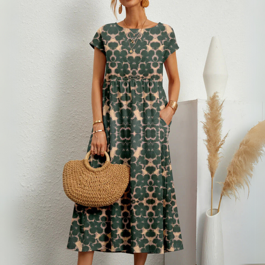 Manon - Boho Midi Jurk Bloemenprint Dames