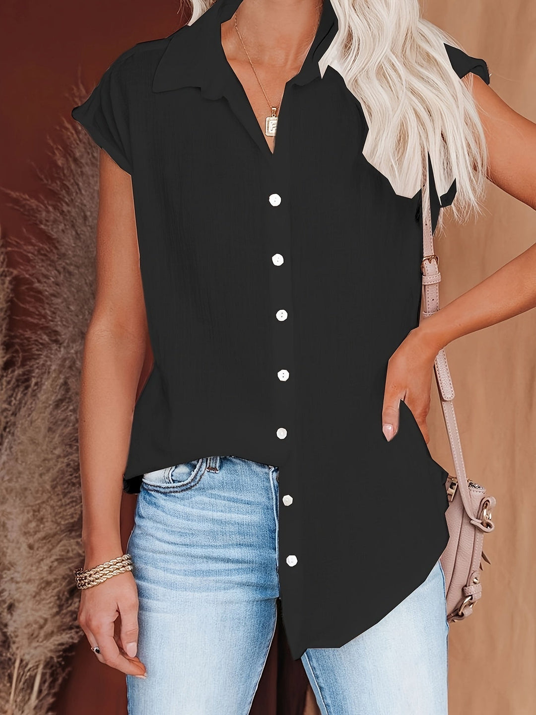 Odelia - Luchtige Zomerblouse Met Elegante Afwerking