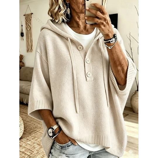 Catherine - Stijlvolle Oversized Gebreide Hoodie