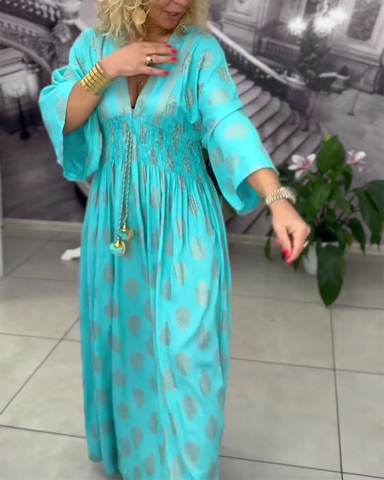 Yvonne - Luchtige Kaftan Maxi Jurk