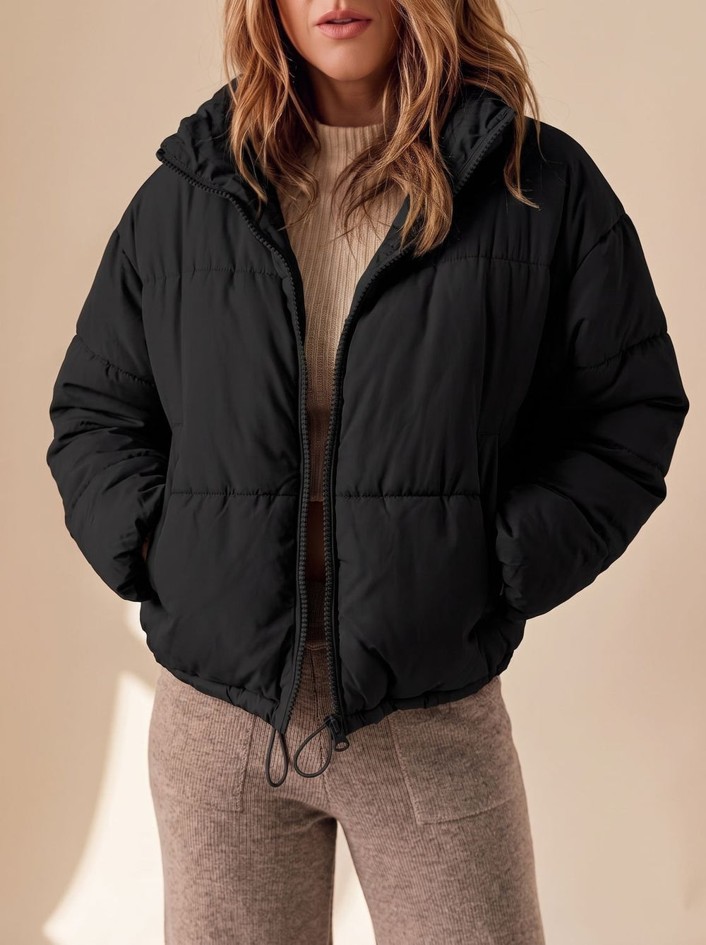 Diane - Elegante Oversized Gewatteerde Jas