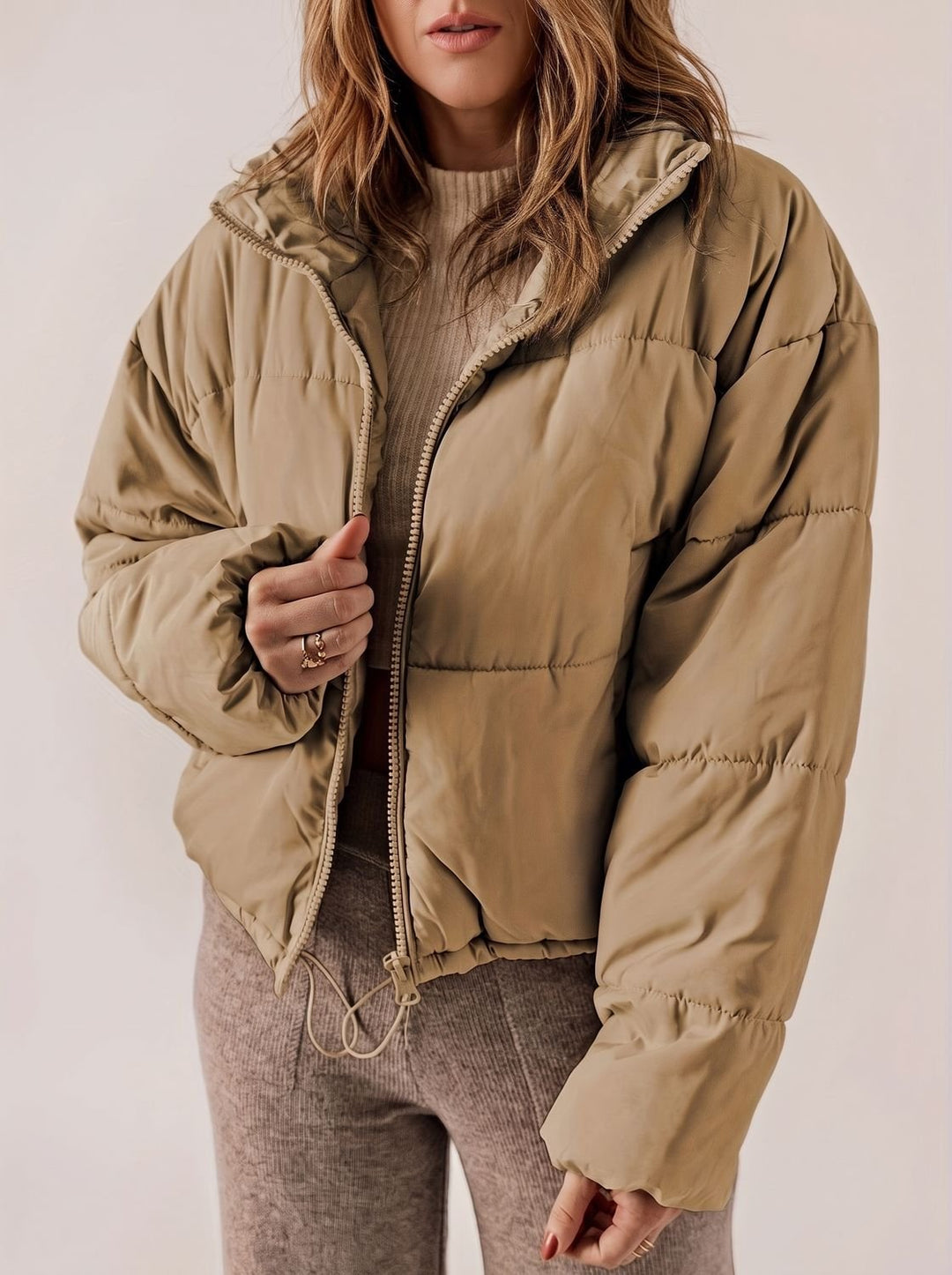 Diane - Elegante Oversized Gewatteerde Jas