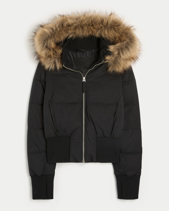 Joanne - Stijlvolle Gewatteerde Capuchon Winterjas