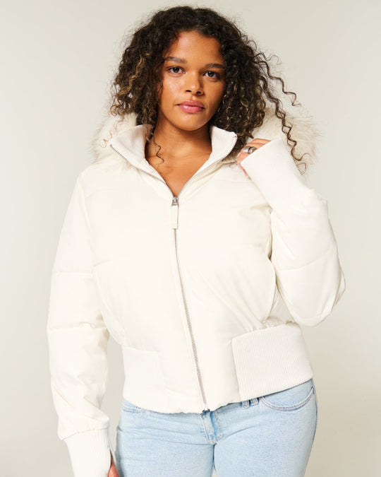 Joanne - Stijlvolle Gewatteerde Capuchon Winterjas