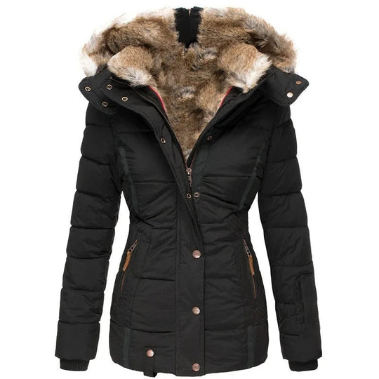Laura - Stijlvolle Gevoerde Parka Winterjas