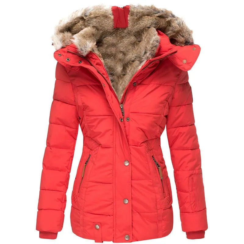 Laura - Stijlvolle Gevoerde Parka Winterjas