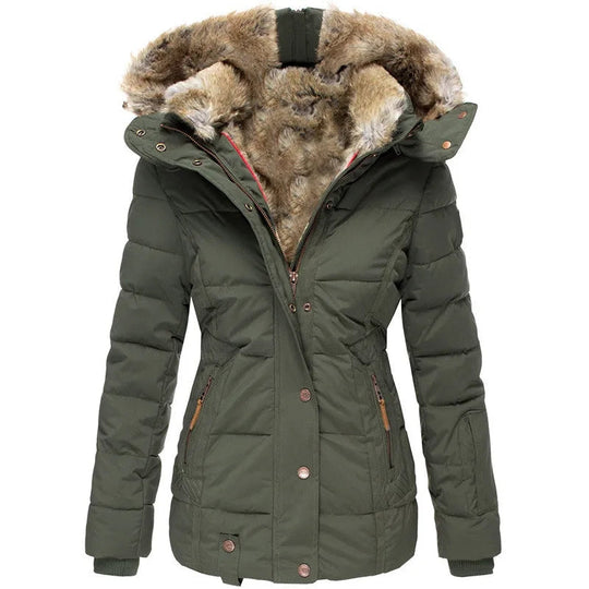 Laura - Stijlvolle Gevoerde Parka Winterjas