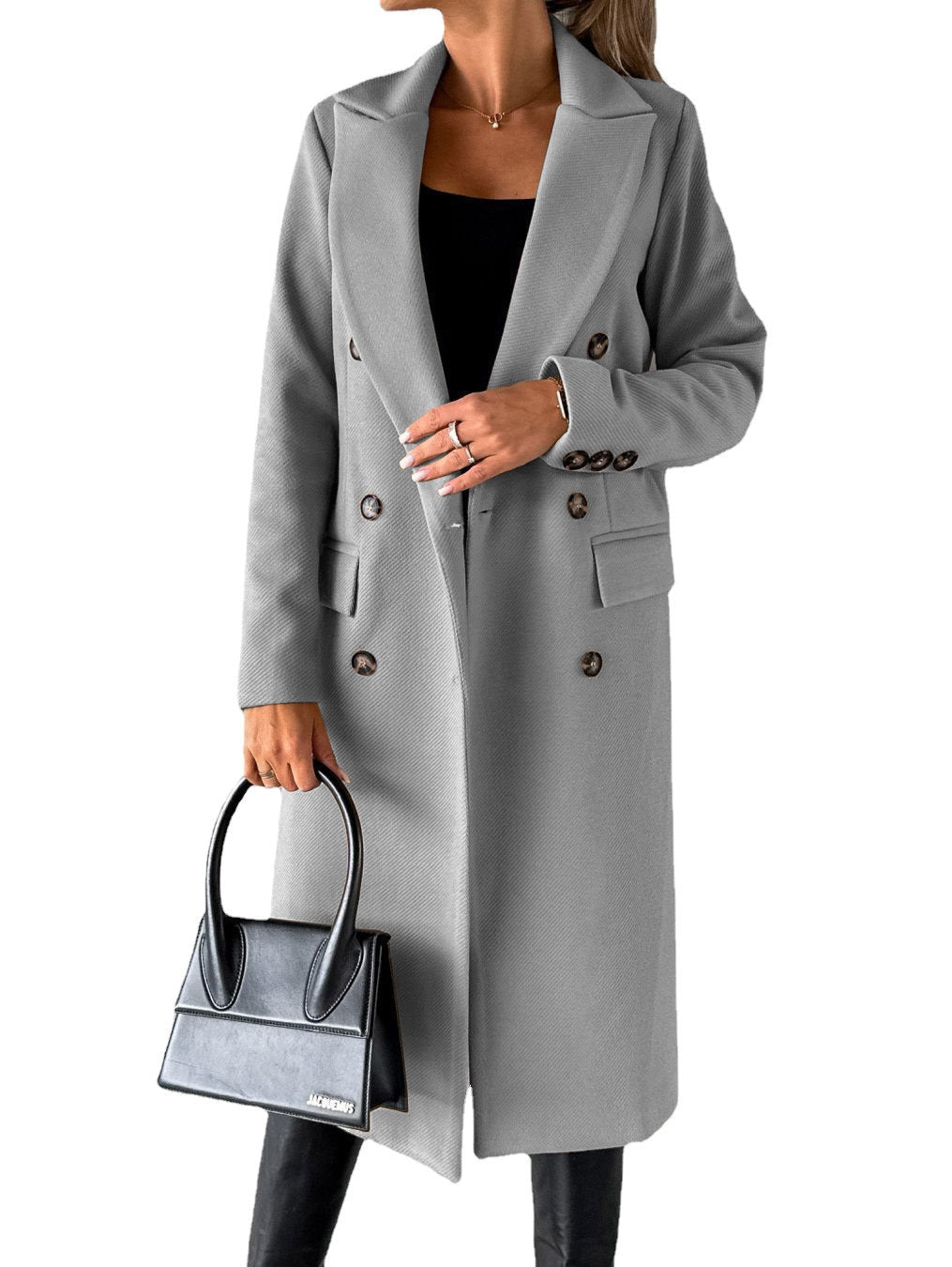 Claire - Elegante Wollen Mantel Winterjas