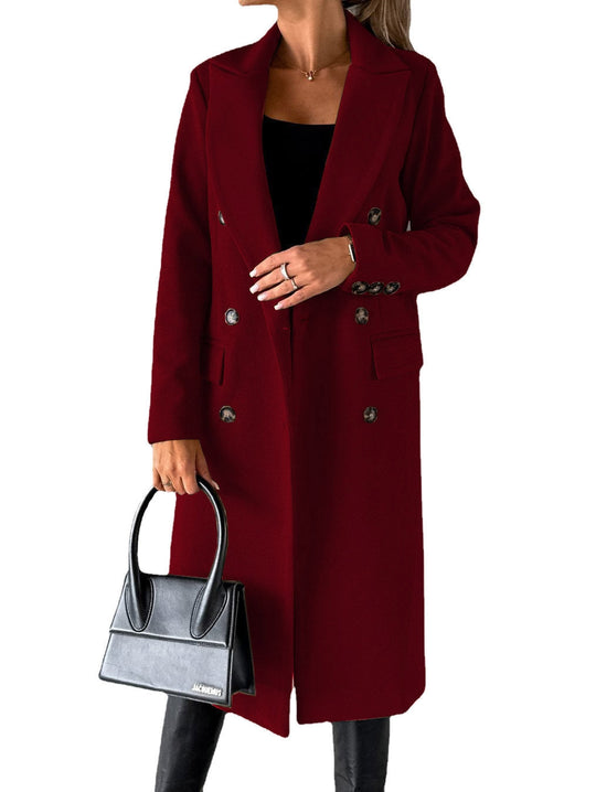 Claire - Elegante Wollen Mantel Winterjas