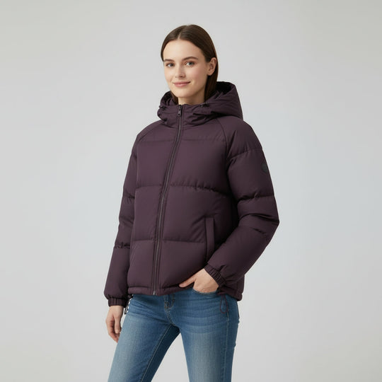 Annemarie - Elegante Korte Gewatteerde Winterjas