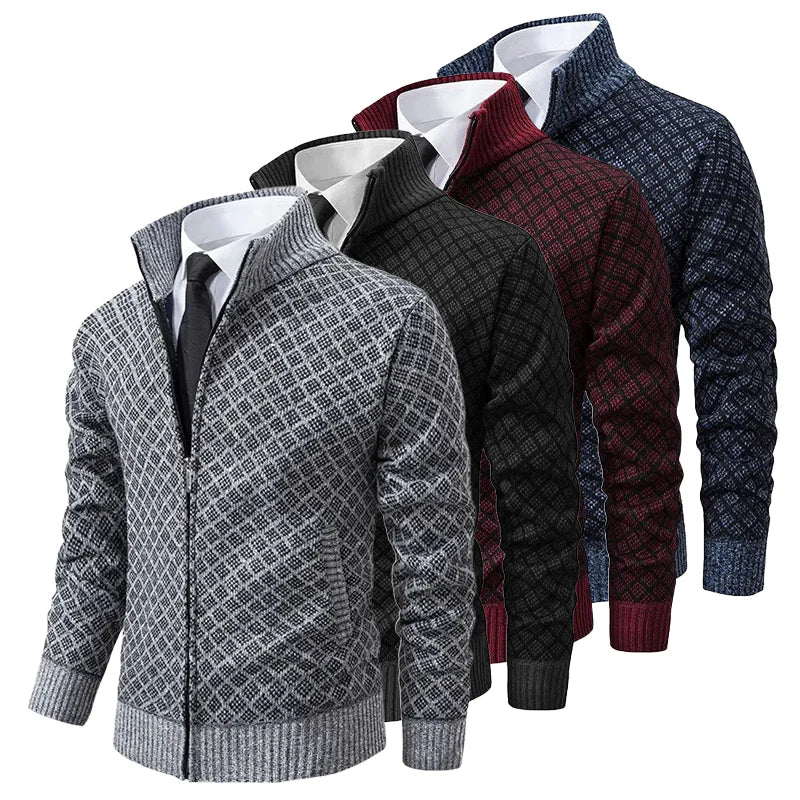 Mason - Klassiek Gebreid Rits Vest