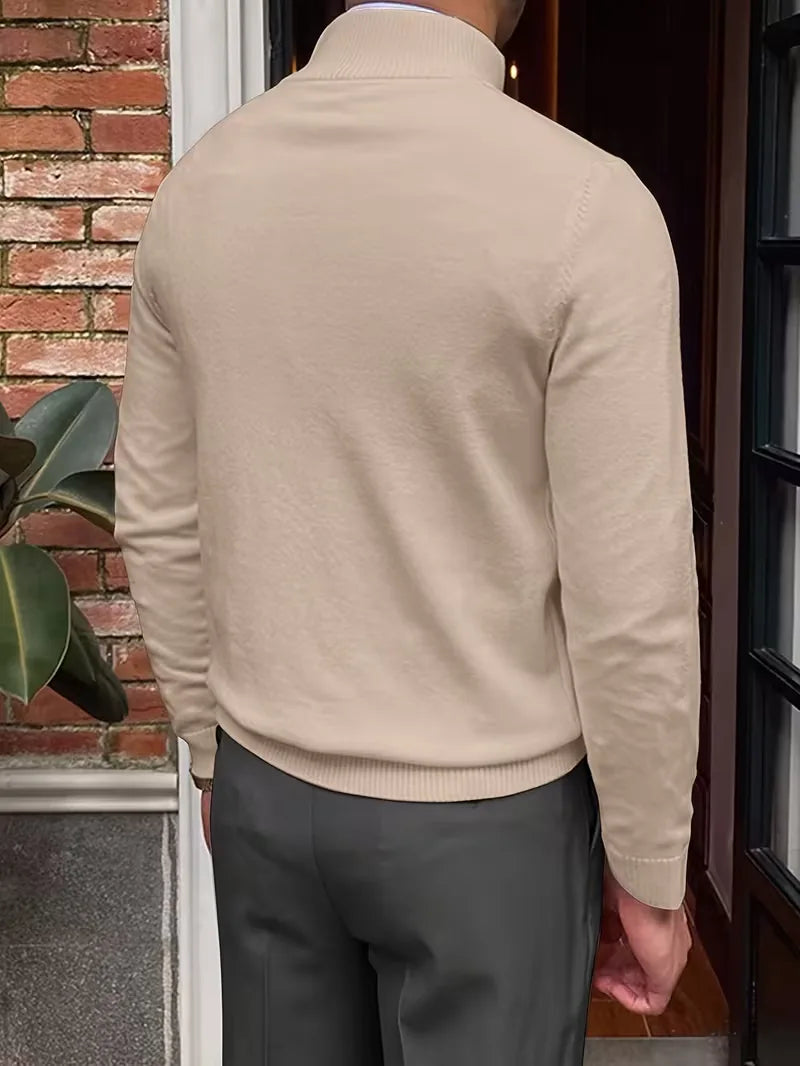 Francesco - Elegante Lange Mouw Rits Coltrui