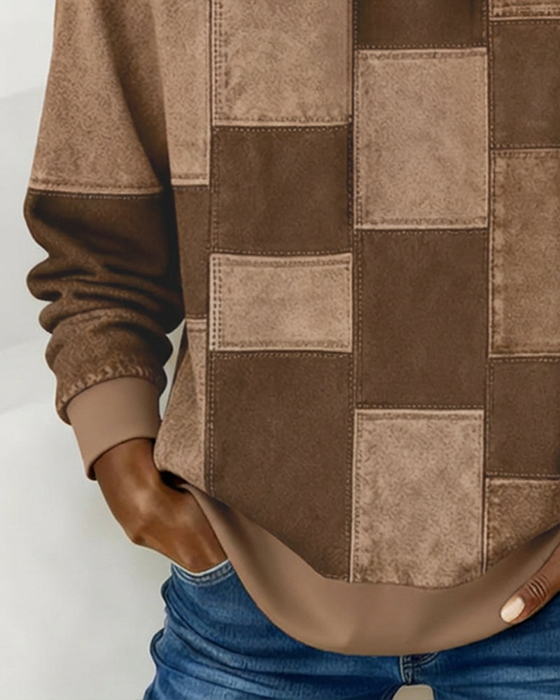 Grace - Stijlvolle Geruite Hoodie