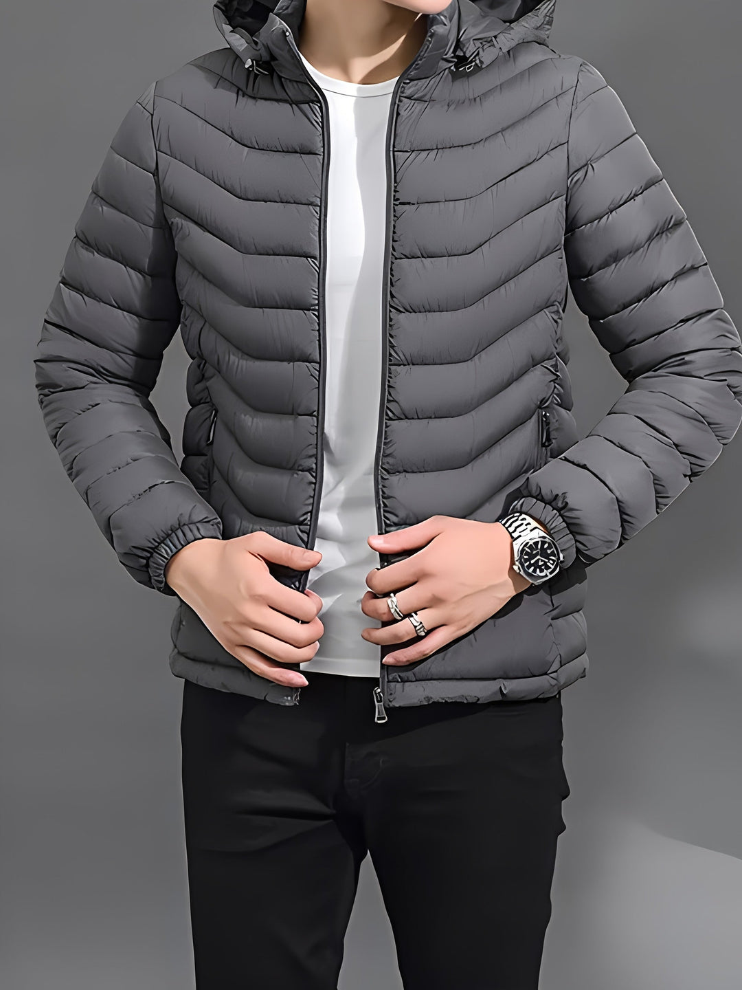 Ryan - Elegante Korte Gewatteerde Jas