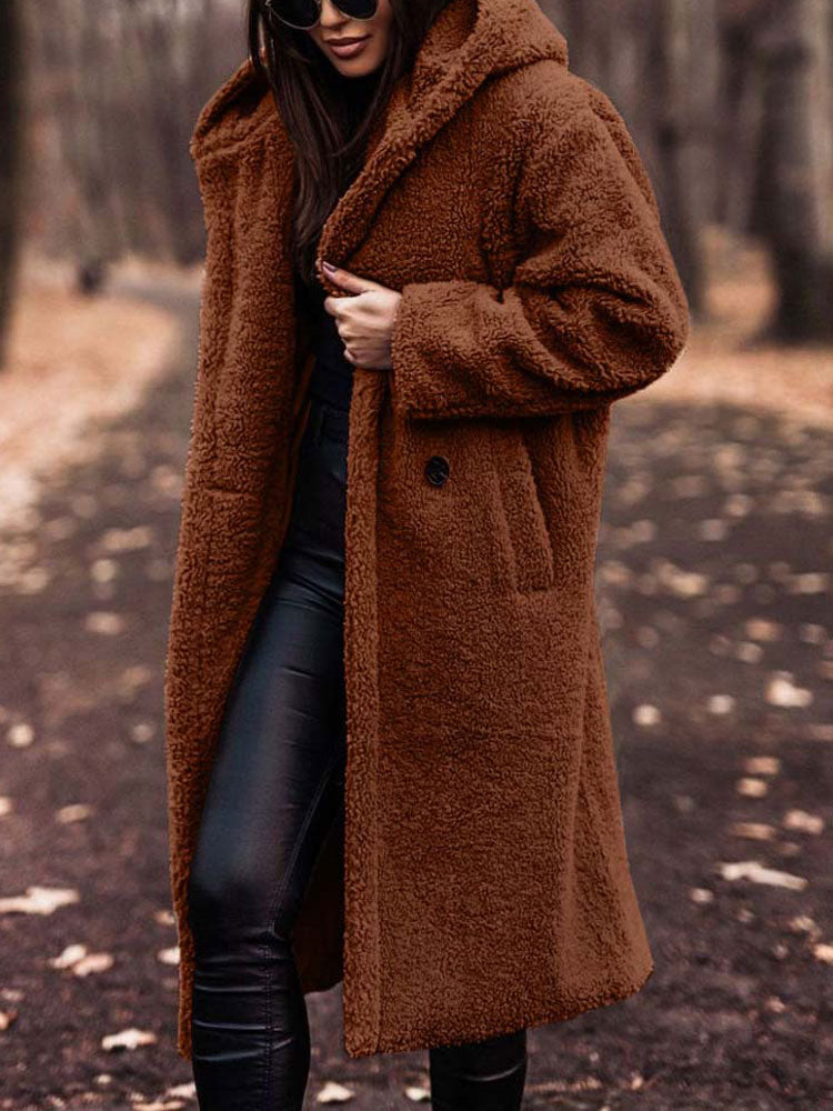 Sandra - Stijlvolle Oversized Teddy Winterjas