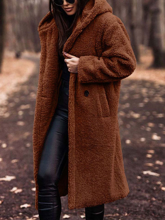 Sandra - Stijlvolle Oversized Teddy Winterjas