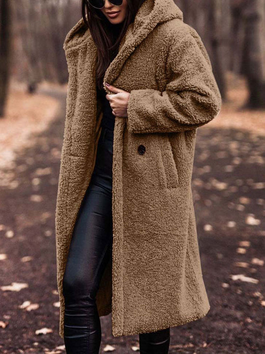 Sandra - Stijlvolle Oversized Teddy Winterjas