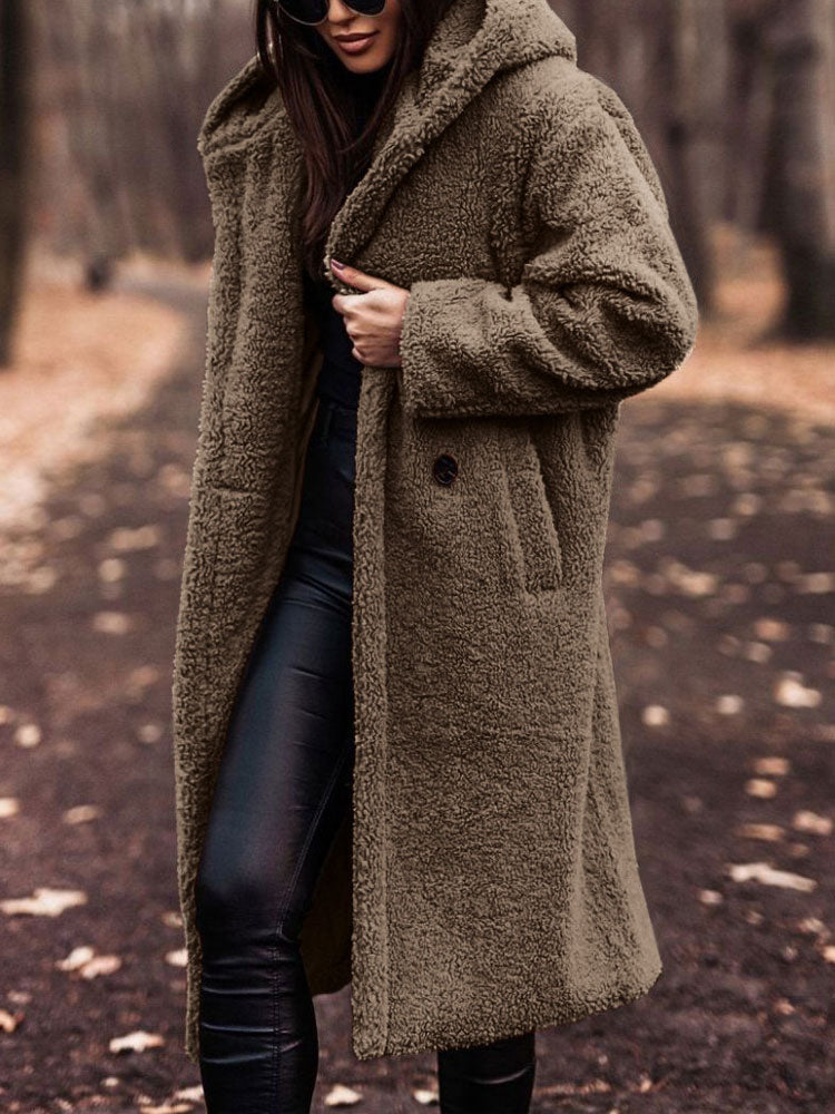 Sandra - Stijlvolle Oversized Teddy Winterjas