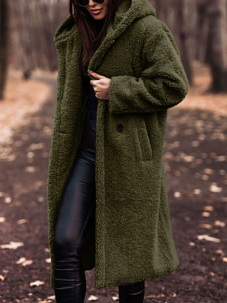 Sandra - Stijlvolle Oversized Teddy Winterjas