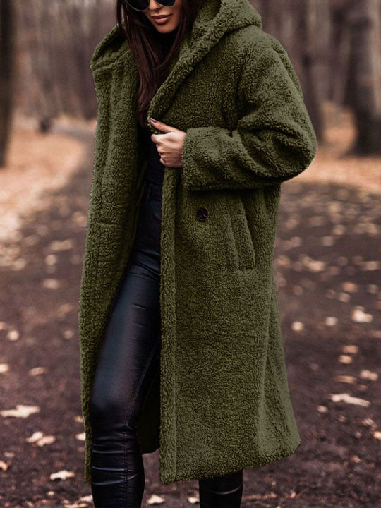 Sandra - Stijlvolle Oversized Teddy Winterjas