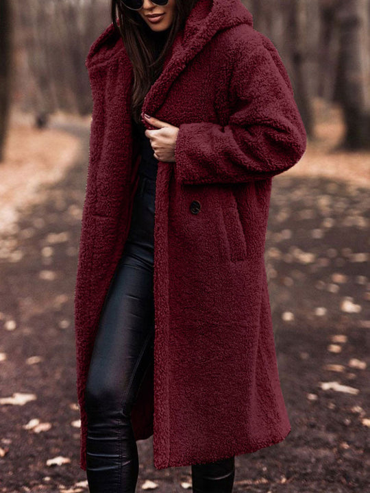 Sandra - Stijlvolle Oversized Teddy Winterjas