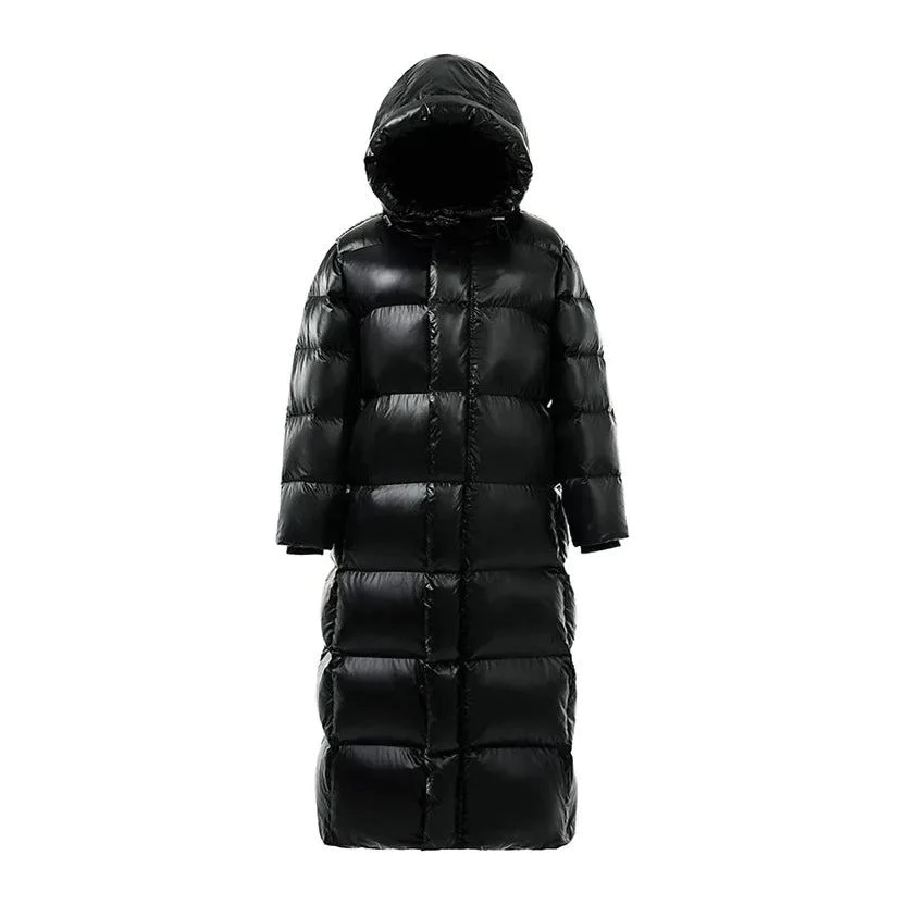 Ingeborg - Elegante Lange Gewatteerde Winterjas